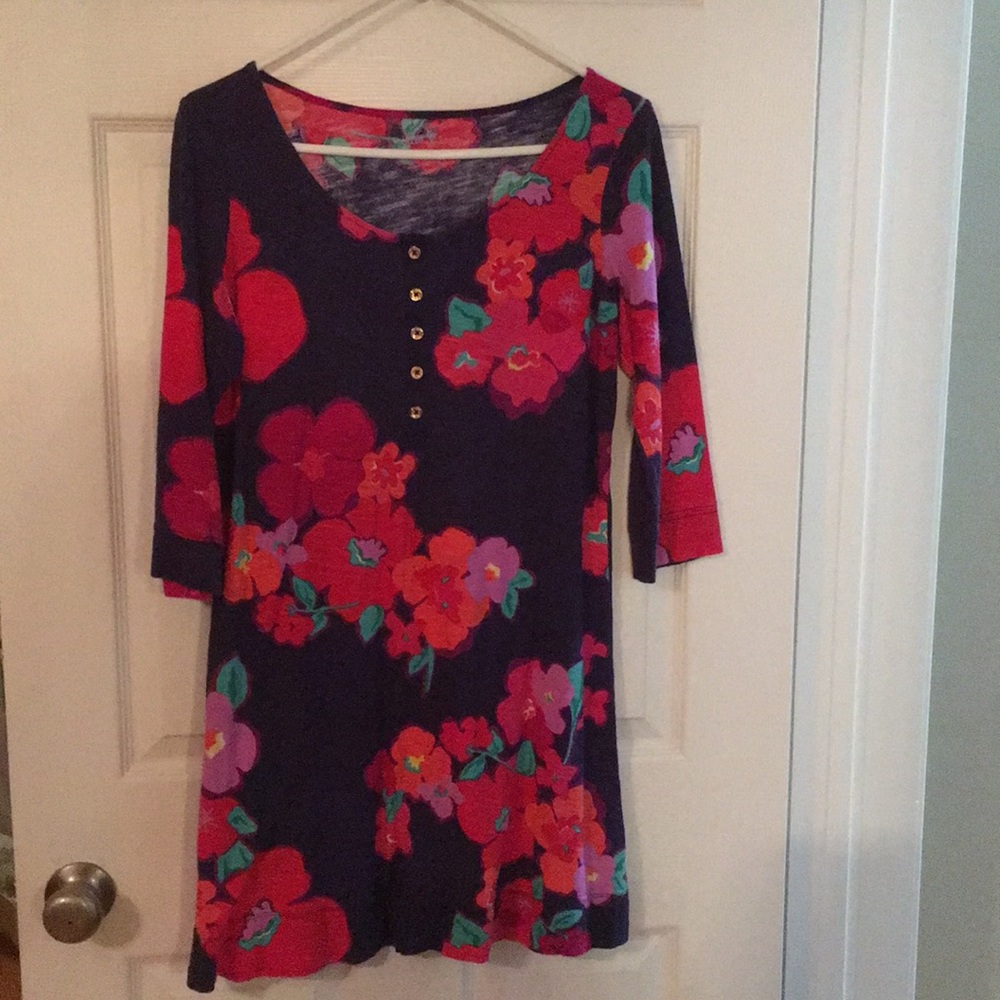 Lilly Pulitzer Navy Floral Dress